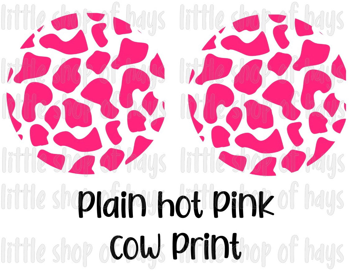 Cow Print Car Coaster