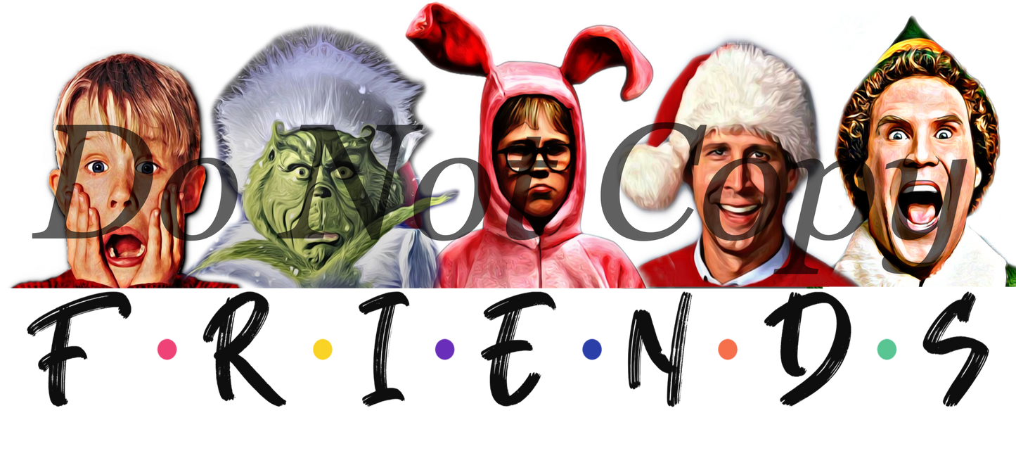 Christmas Crew “Friends” Fan Art