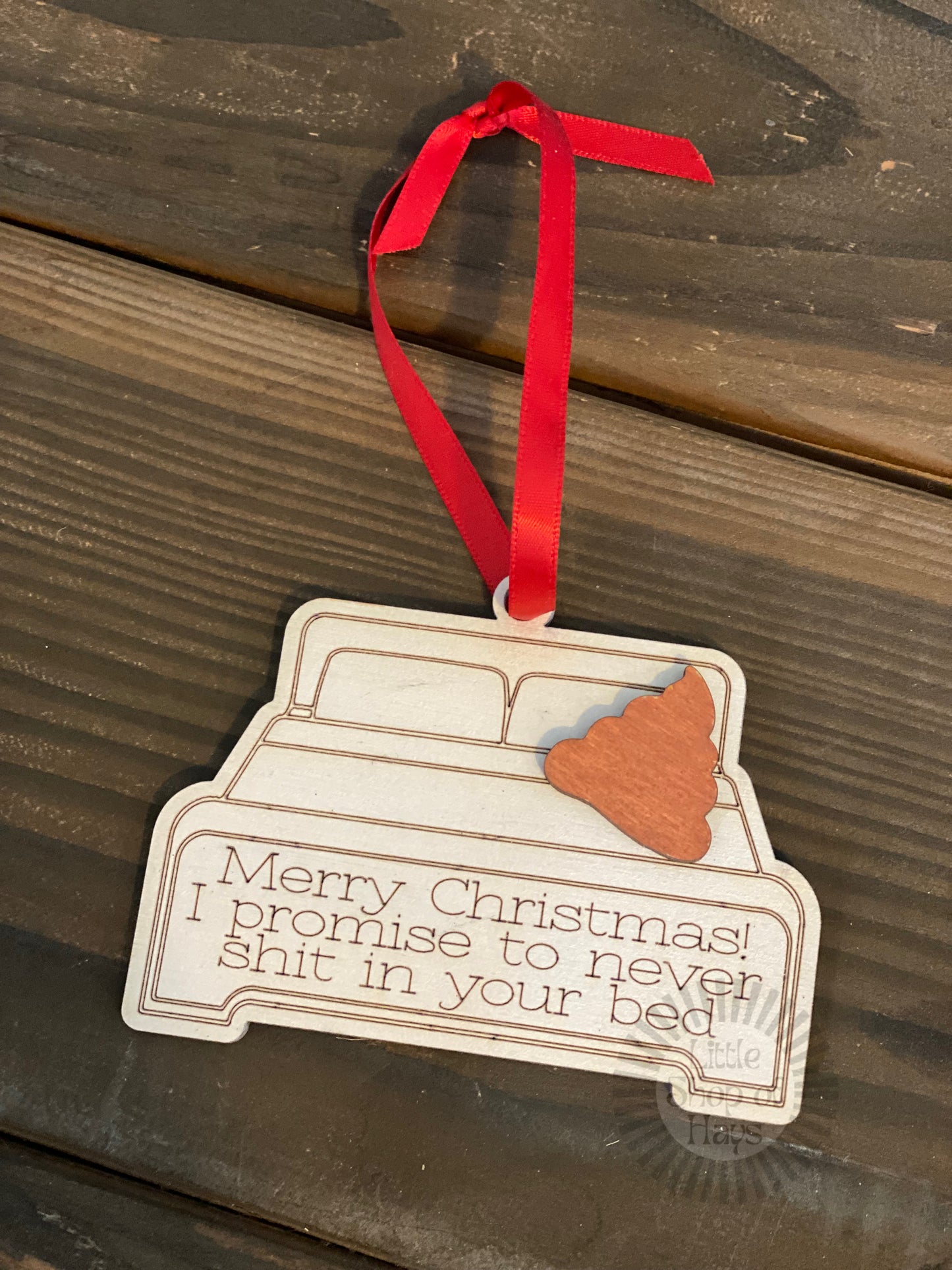 Poo In Your Bed Ornament