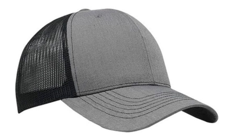 Grey/Black Mesh Snapback Trucker