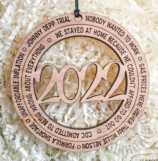 2022 Year In Review Ornament