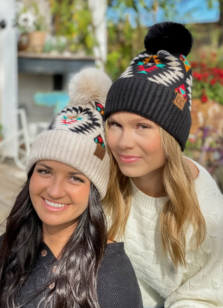 CC Aztec Faux Fur Pom [PRESALE]