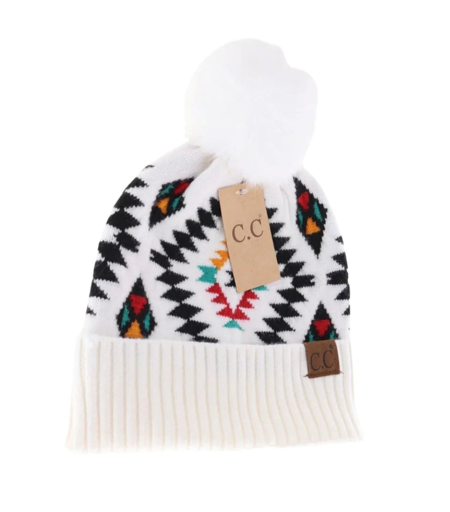 CC Aztec Faux Fur Pom [PRESALE]