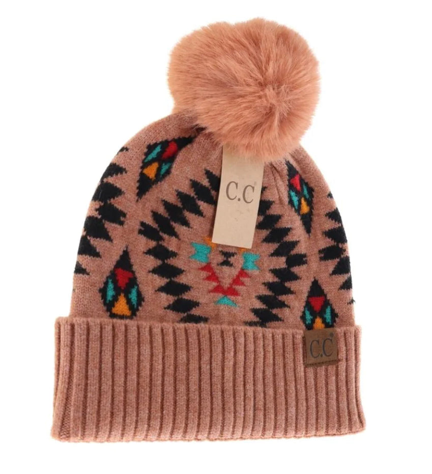 CC Aztec Faux Fur Pom [PRESALE]