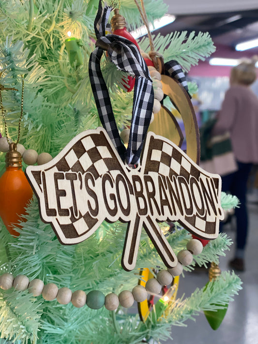 Let’s Go Brandon Engraved Ornament
